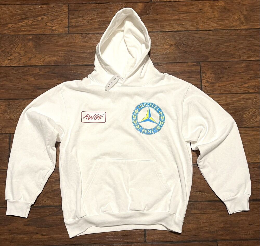 AWGE Mercedes Benz ASAP Rocky Hoodie Size S Sweatshirt SMALL White NWT A$AP MOB